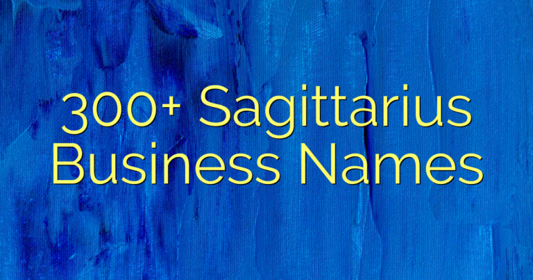 300+ Sagittarius Business Names
