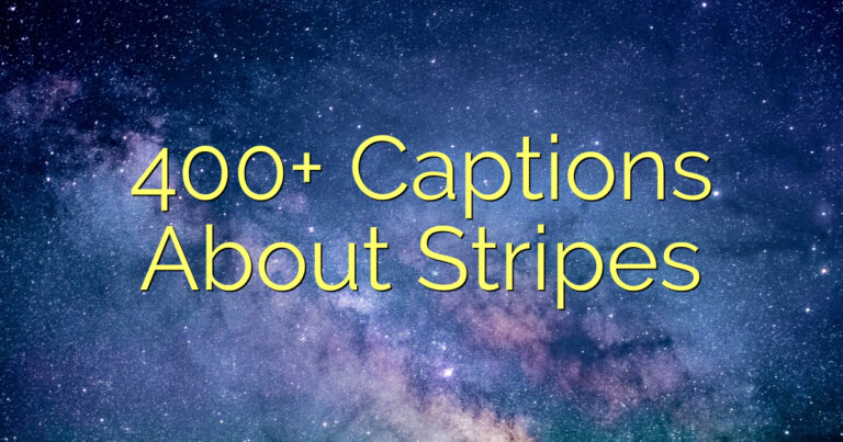 400+ Captions About Stripes