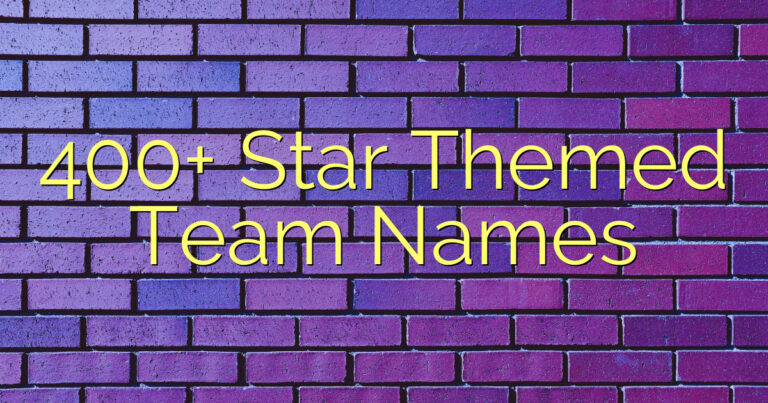 400+ Star Themed Team Names