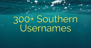 300+ Southern Usernames