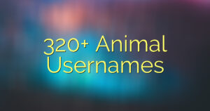 320+ Animal Usernames