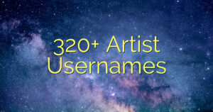 320+ Artist Usernames