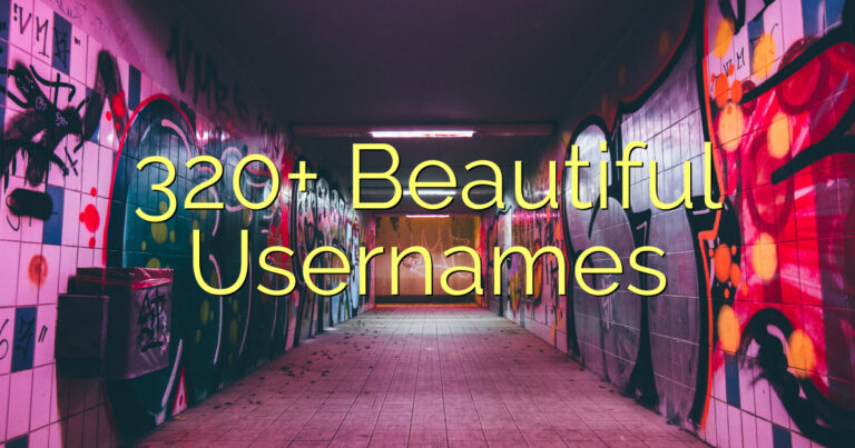 320+ Beautiful Usernames