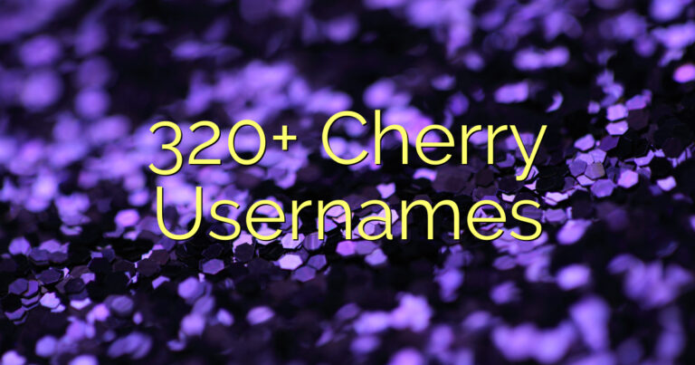320+ Cherry Usernames