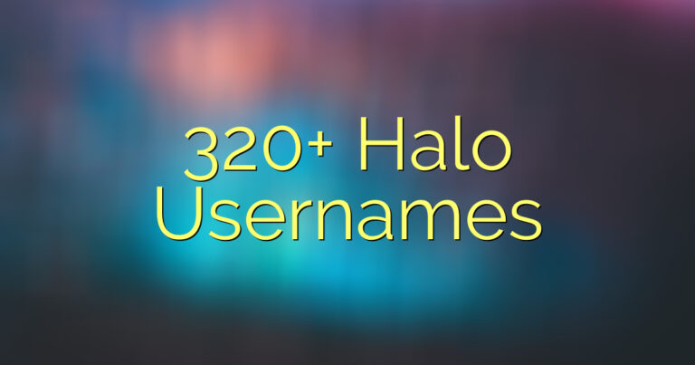320+ Halo Usernames