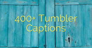 400+ Tumbler Captions